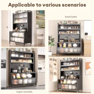 Random Kitchen Microwave Storage Cabinet