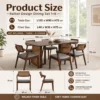 1+6 Rattan Dining Set L150cm W90cm H75cm