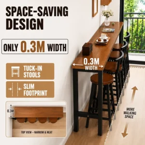 NE Long Bar Table Set