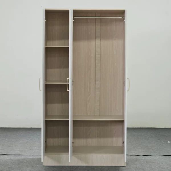 3 Door Wardrobe L90cm W41.5cm H170.6cm