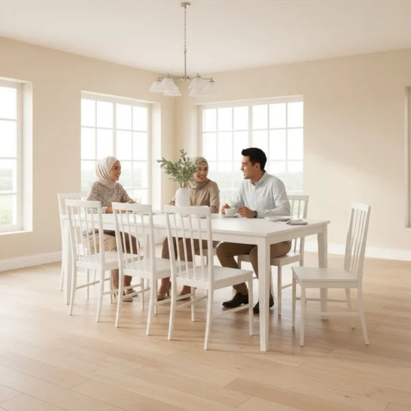 my-11134207-820lg-misa1zyl98g146.webp Random EWJ Solid Wood Dining Set 1+8 L180cm W90cm H75cm