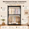 my-11134207-820lh-mq7h97ld0ykibe.webp NIVISON Garment Rack Open Wardrobe