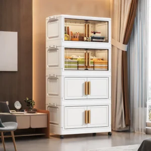 Folding Storage Cabinet Double Door