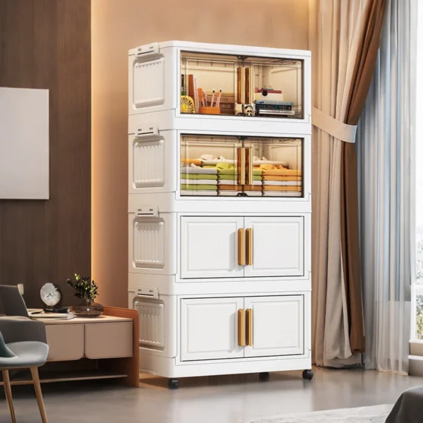 Folding Storage Cabinet Double Door