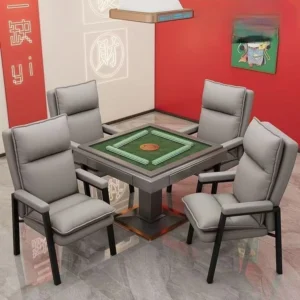 Random Mahjong PU Leather Chair